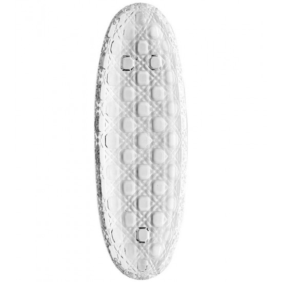 Travessa 40,2cm x 13,5cm x 3,3cm Vichy Cristal Ecológico